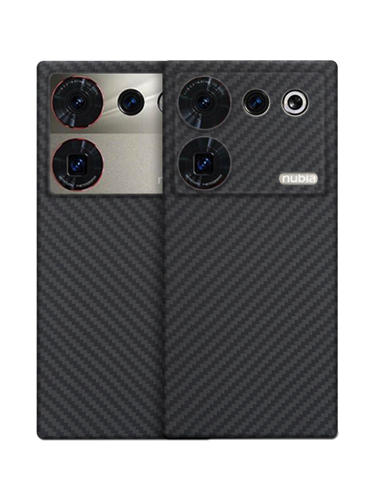 Carbon Fiber Texture Kevlar Aramid Fiber Cover Case For Nubia Z50 Ultra