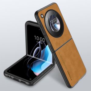 Skin Feel PU Coated Leather Phone Case For Nubia Flip 5G