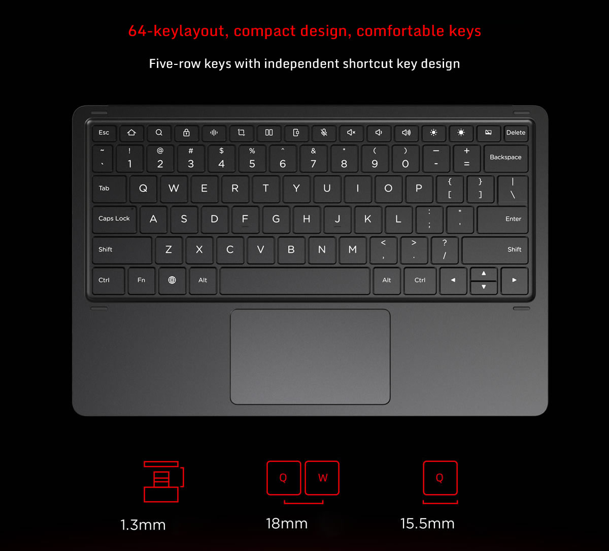 Original RedMagic Tablet 3D Explorer Edition Bluetooth Keyboard